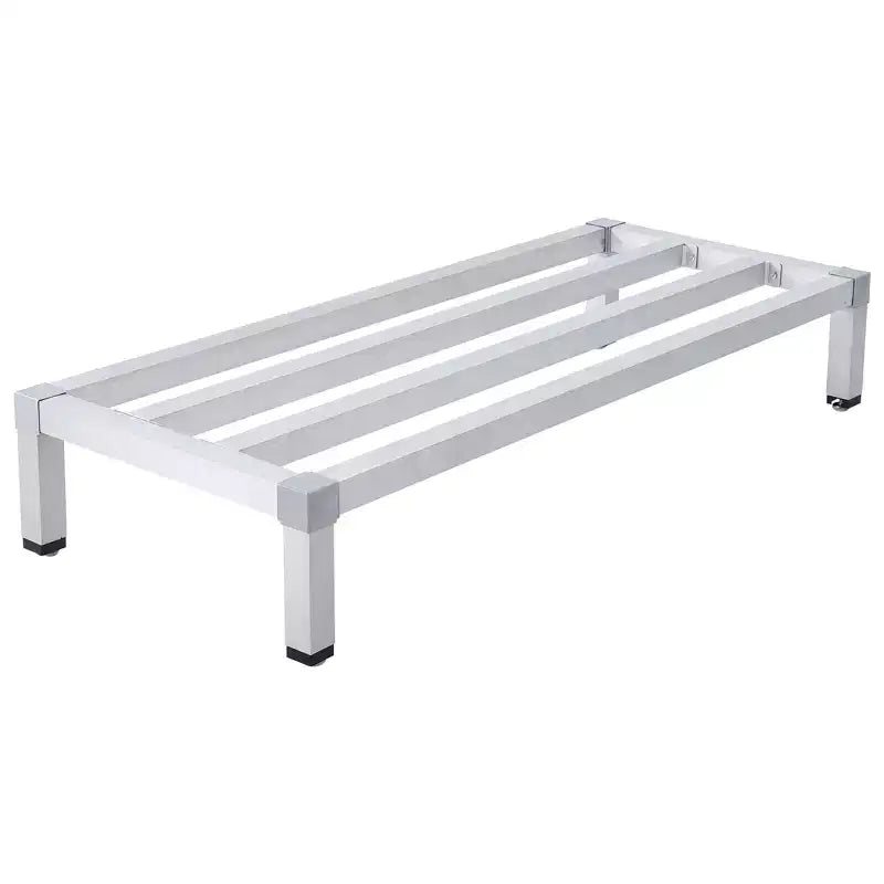 Rayonnage de Stockage 122 cm x 35,5 cm, 20 cm Au-dessus du Sol, Étagère Basse au Sol Utilisée pour le Stockage dans les Cuisines, Restaurants, Supermarchés, Épiceries