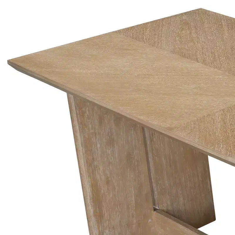 Ensemble de salle à manger Herty 6 pièces avec table de cuisine en hévéa de 152 cm et chaises et banc rembourrés