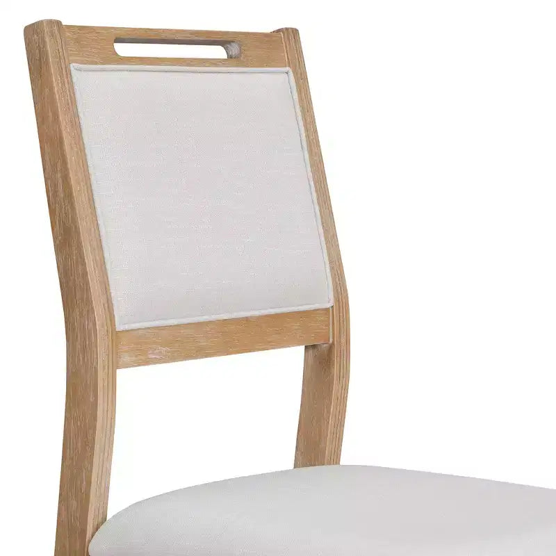 Ensemble de salle à manger Herty 6 pièces avec table de cuisine en hévéa de 152 cm et chaises et banc rembourrés