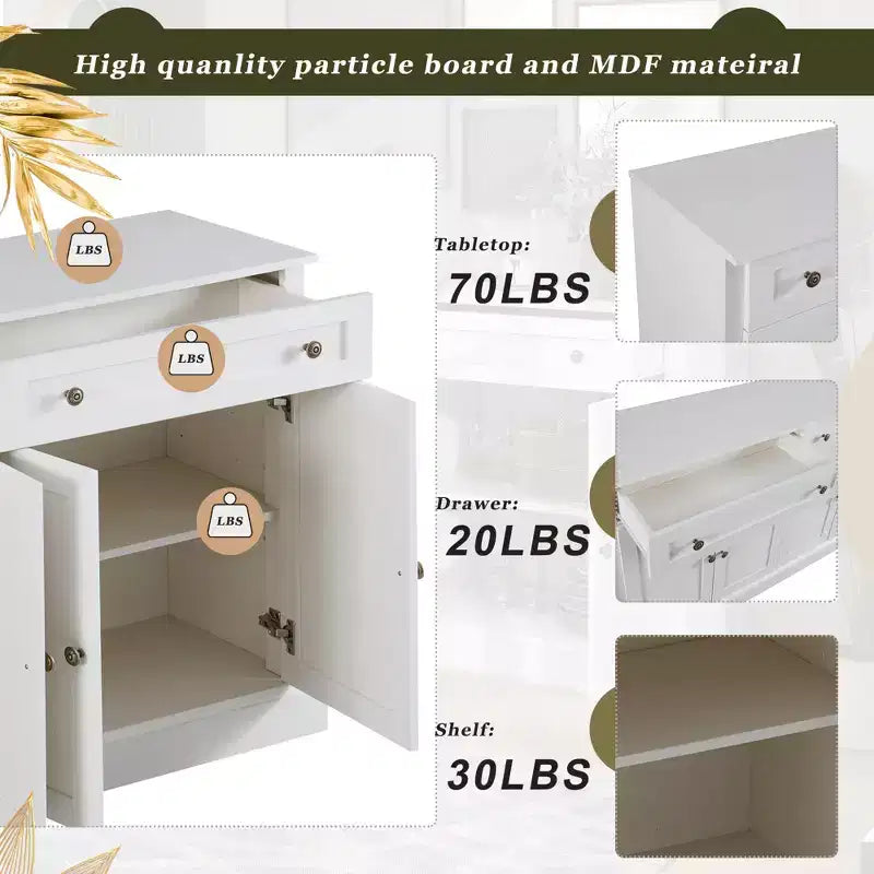 Buffet/Bahut Philip 58 avec tiroirs et étagères réglables