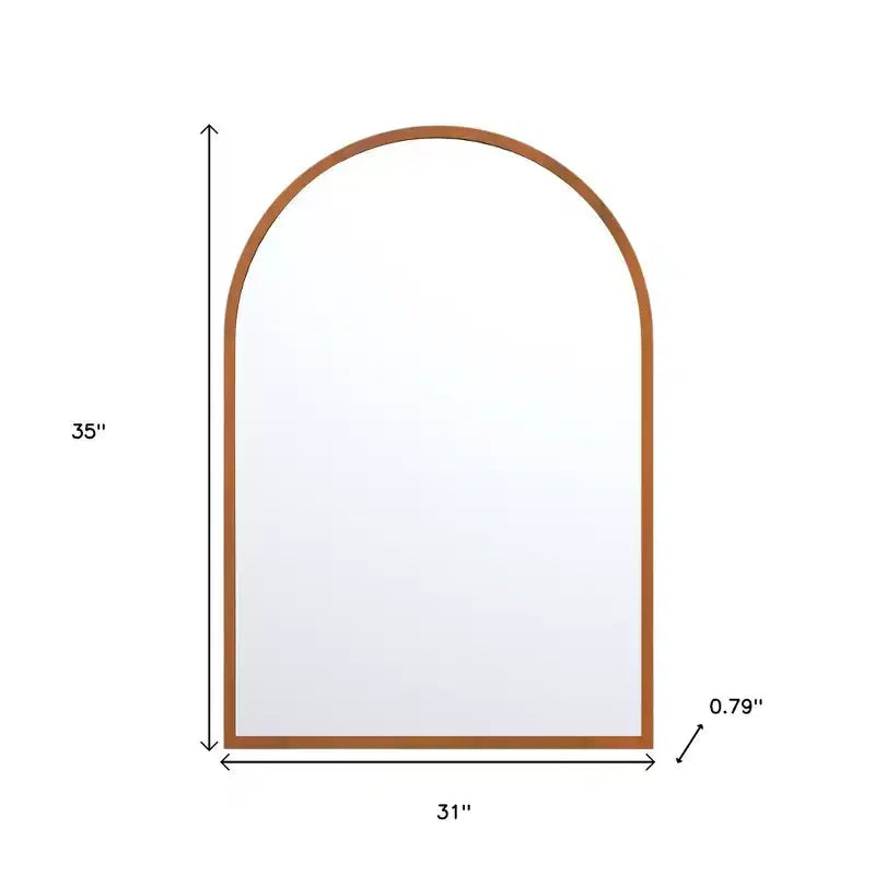 Ensemble de deux miroirs de salle de bain encadrés en bois d'arc en noyer