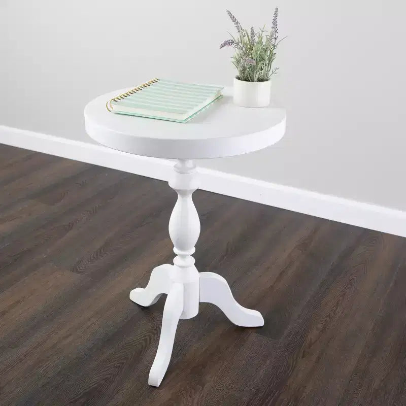 Table d'appoint ronde à pied, blanc
