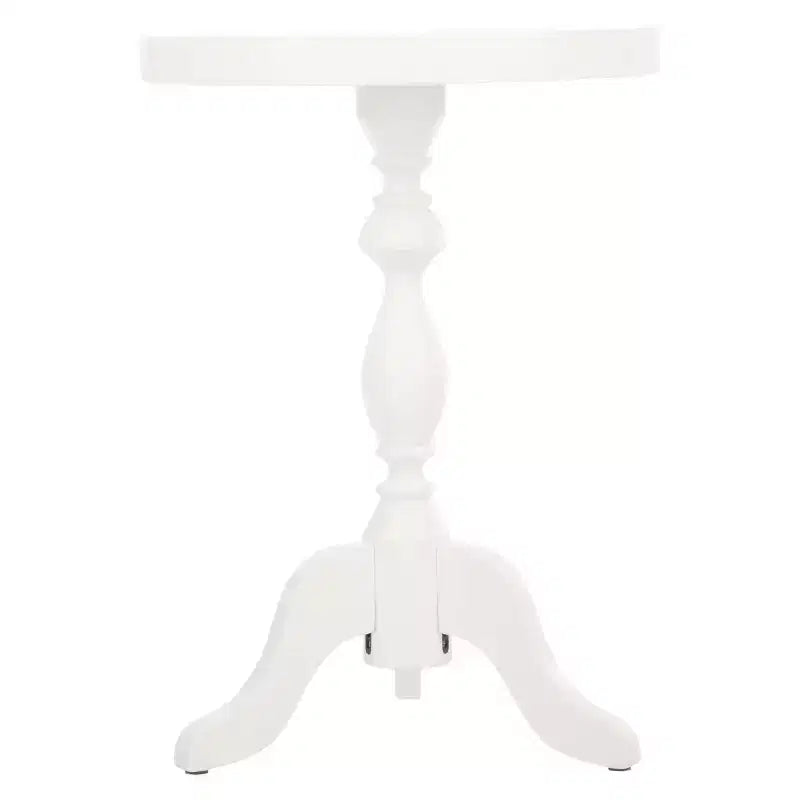 Table d'appoint ronde à pied, blanc