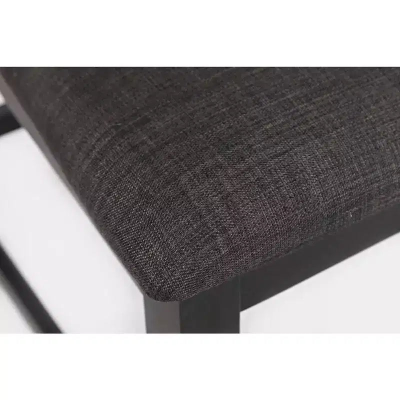 Tabouret de comptoir à lattes rembourré avec garniture cloutée (lot de 2)