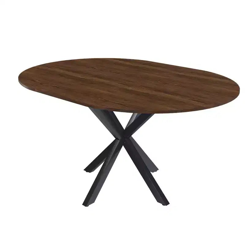 Table à manger moderne rétractable de 59 pouces pour 6 personnes, table pliante avec base en acier au carbone, table de cuisine pour salle à manger, salon