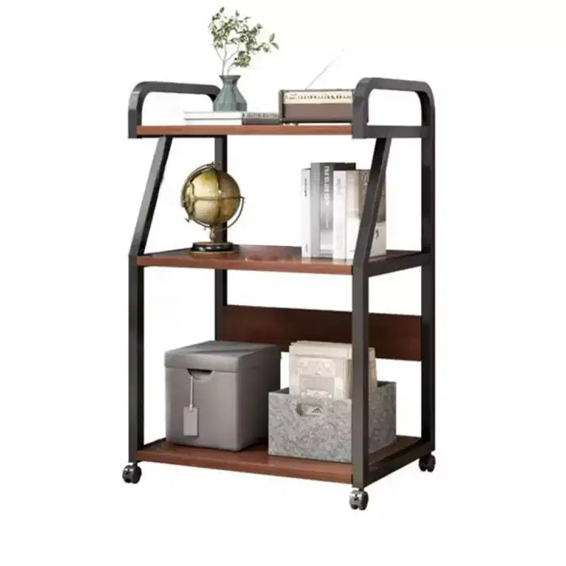 Support d'imprimante à 3 niveaux, Table d'imprimante avec étagère de rangement, Chariot d'imprimante roulant avec roulettes, Support pour presse à chaud pour le bureau