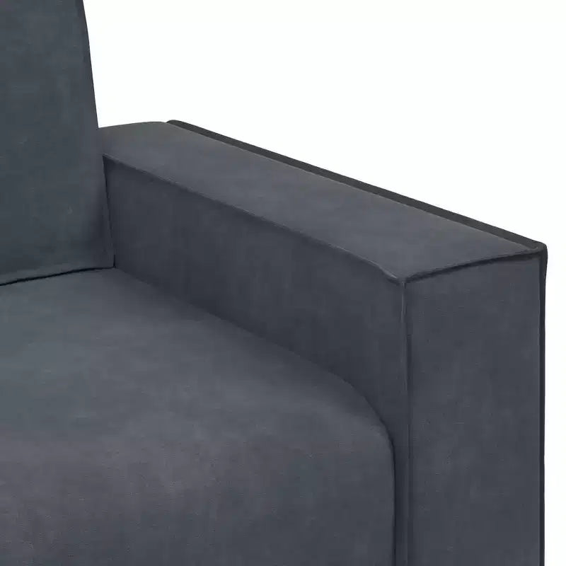 Ensemble de canapé 2 pièces avec coussins en velours noir