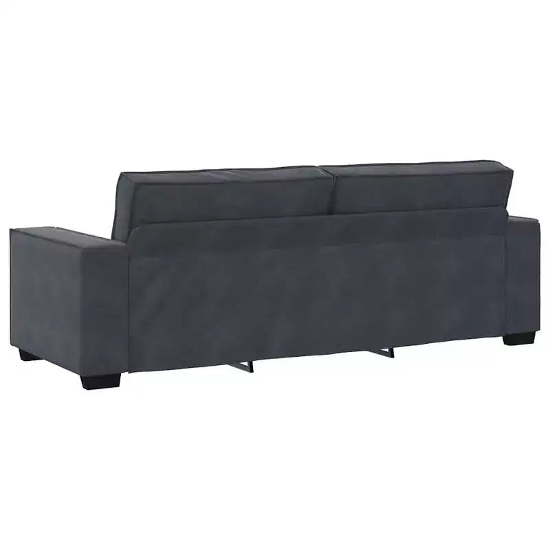 Ensemble de canapé 2 pièces avec coussins en velours noir