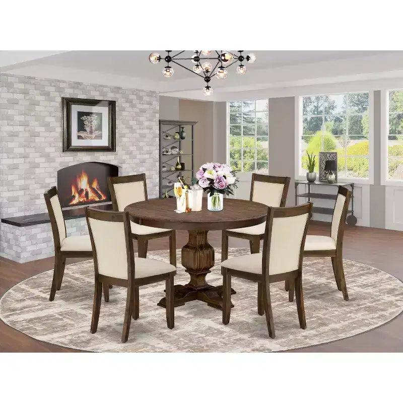 Table à manger 3 pièces avec plateau en bois massif sablé noir et 2 chaises
