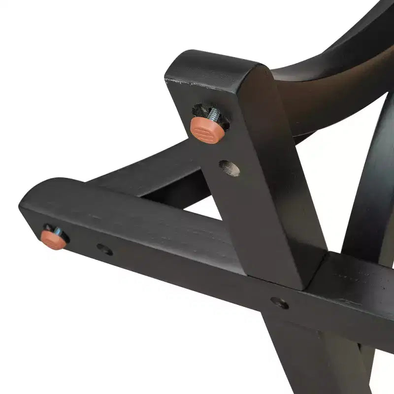 Table console en bois de 59,8 po avec plateau en placage de chêne, table d'entrée de style ferme avec pieds incurvés et élancés en bois d'hévéa, noir