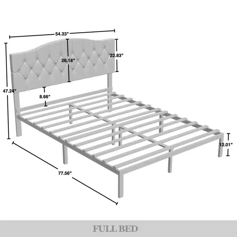 Lit plate-forme en lin