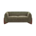 Christopher Knight Home James 63 " Boucle Fabric Loveseat Green