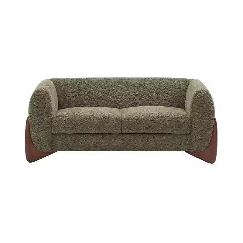 Christopher Knight Home James 63 " Boucle Fabric Loveseat Green